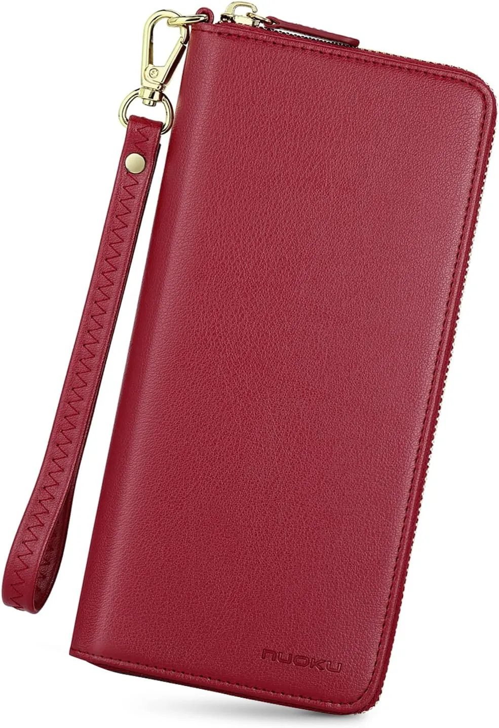 nuoku Wallet for Women Credit Card Holder Cell Phone Purse Sofa PU Leather Wallet with RFID Blocking Clutch Wristlet