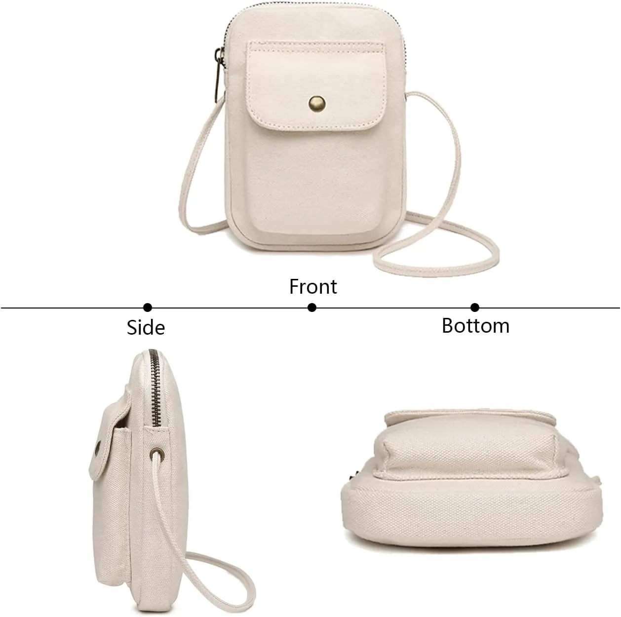 nylon Crossbody Lanyard Mobile Phone Bag Stylish Accessory With Adjustable Strap