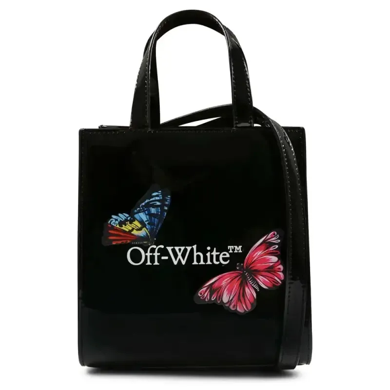 Off White Black Butterfly Sling Bag