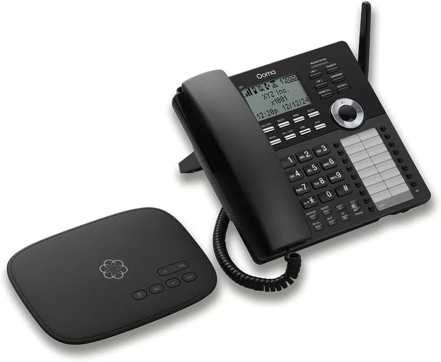 Ooma Telo VoIP Home Office Phone System. Free Internet Phone Service with Business Desk Phone. Affordable landline Replacement. Unltd Nationwide Calling. Call on The go with Free Mobile app.