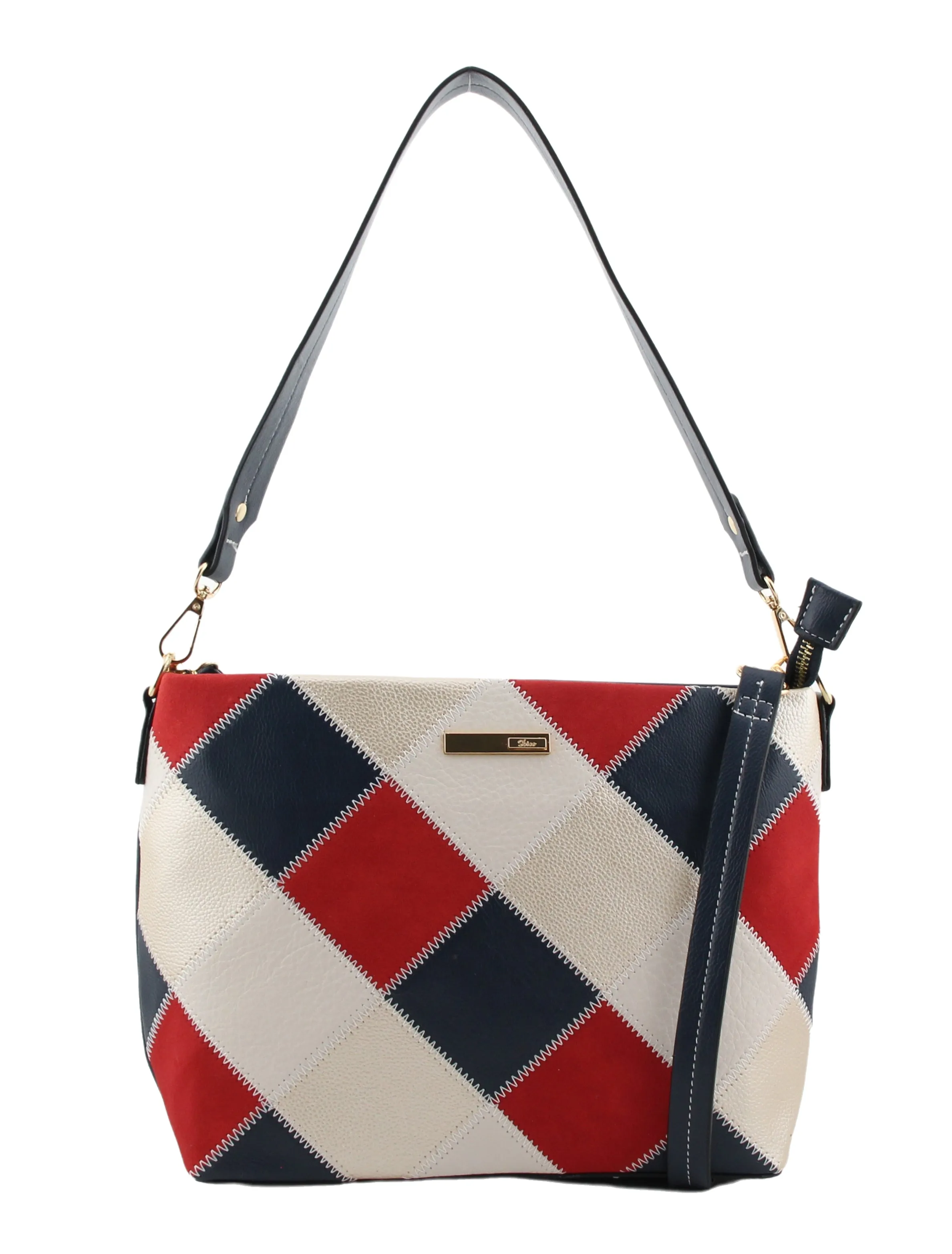 Orbit Midi Shoulder Bag | Navy