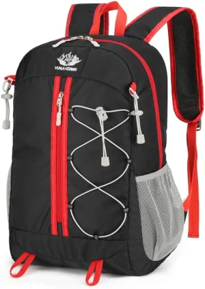 Outdoor Oxford cloth mountaineering cycling backpack ultra-light multi-functional leisure foldable large capacity (black)