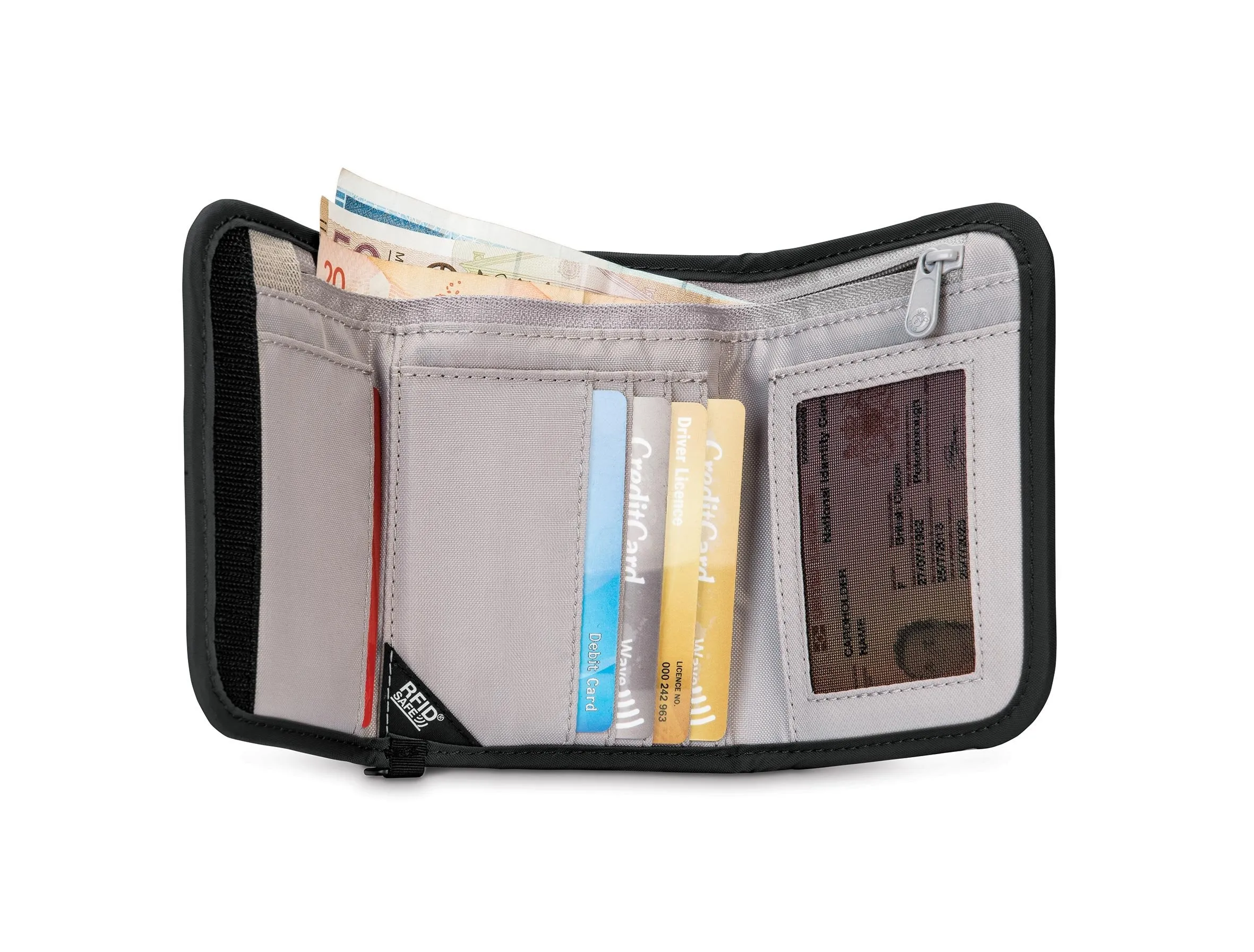 Pacsafe RFIDsafe V125 Anti theft RFID blocking tri fold wallet