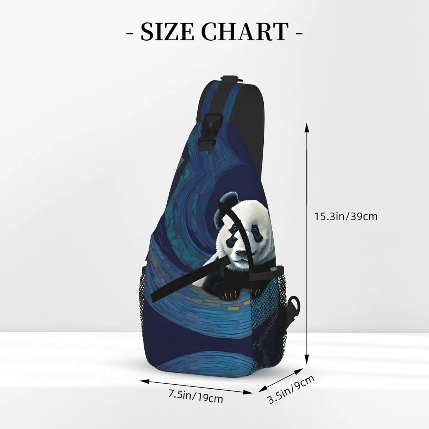 Panda Print Print Cross Chest Bag Diagonally For Short-Distance Travel And Daily Use