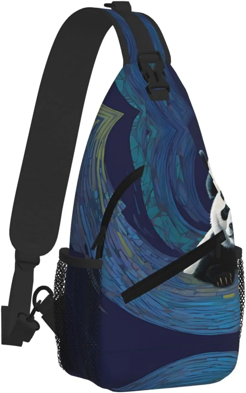 Panda Print Print Cross Chest Bag Diagonally For Short-Distance Travel And Daily Use