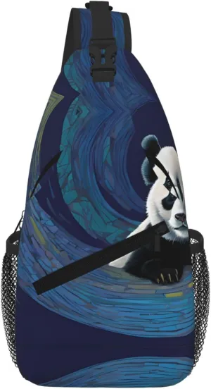 Panda Print Print Cross Chest Bag Diagonally For Short-Distance Travel And Daily Use