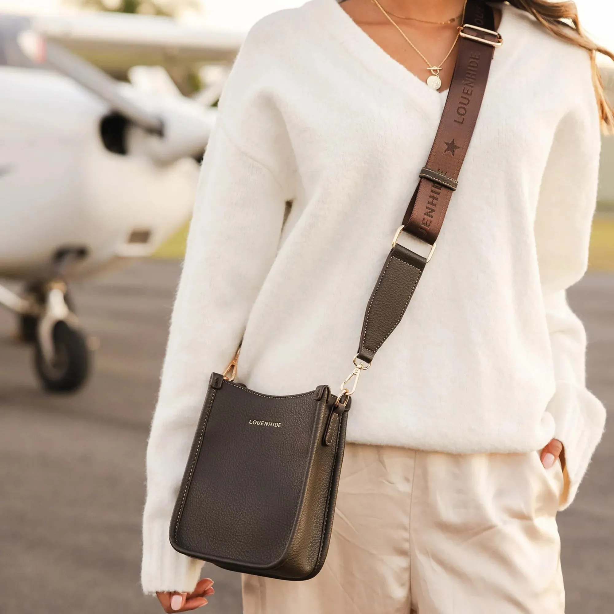 Parker Phone Crossbody Bag | Chocolate