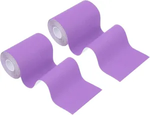 PATIKIL 16.4Ft x 4 Inch Kinesiology Tape, 2 Rolls Adhesive Cotton Sports Muscle Support Tapes Waterproof Elastic Tape for Knee Ankle Wrist Shoulder, Purple