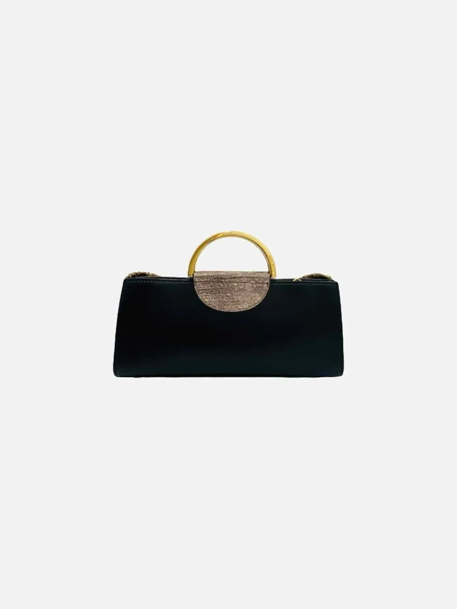 PAULE KA Tricolor White Multicolor Clutch