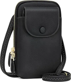 Peacocktion Small Crossbody Bags for Women, Cell Phone Bag Wallet Purses with Card Slots Adjustable Strap Zipper
