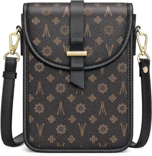 Peacocktion Trendy Small Crossbody Bags for Women, Leather Cell Phone Purse Travel Cross Body Purses with Card Slot