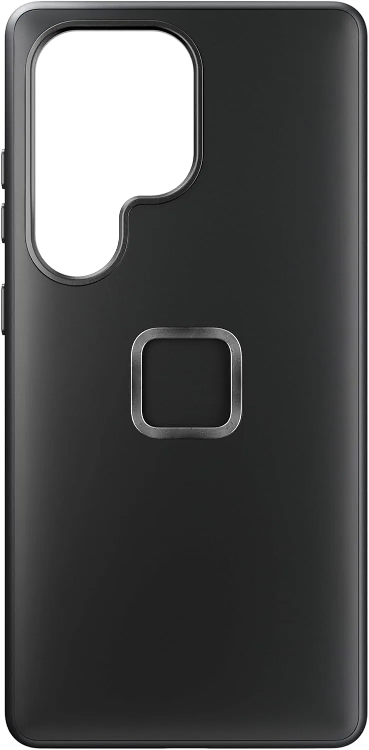 Peak Design Mobile Everyday Phone Case for Samsung Galaxy S25 Ultra, Black, Slim Profile, 6 ft Drop Protection, Weatherproof Fabric Shell, SlimLink Connects to Mobile Mounts & Gear