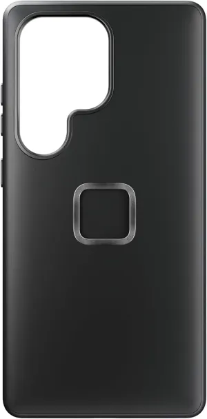 Peak Design Mobile Everyday Phone Case for Samsung Galaxy S25 Ultra, Black, Slim Profile, 6 ft Drop Protection, Weatherproof Fabric Shell, SlimLink Connects to Mobile Mounts & Gear