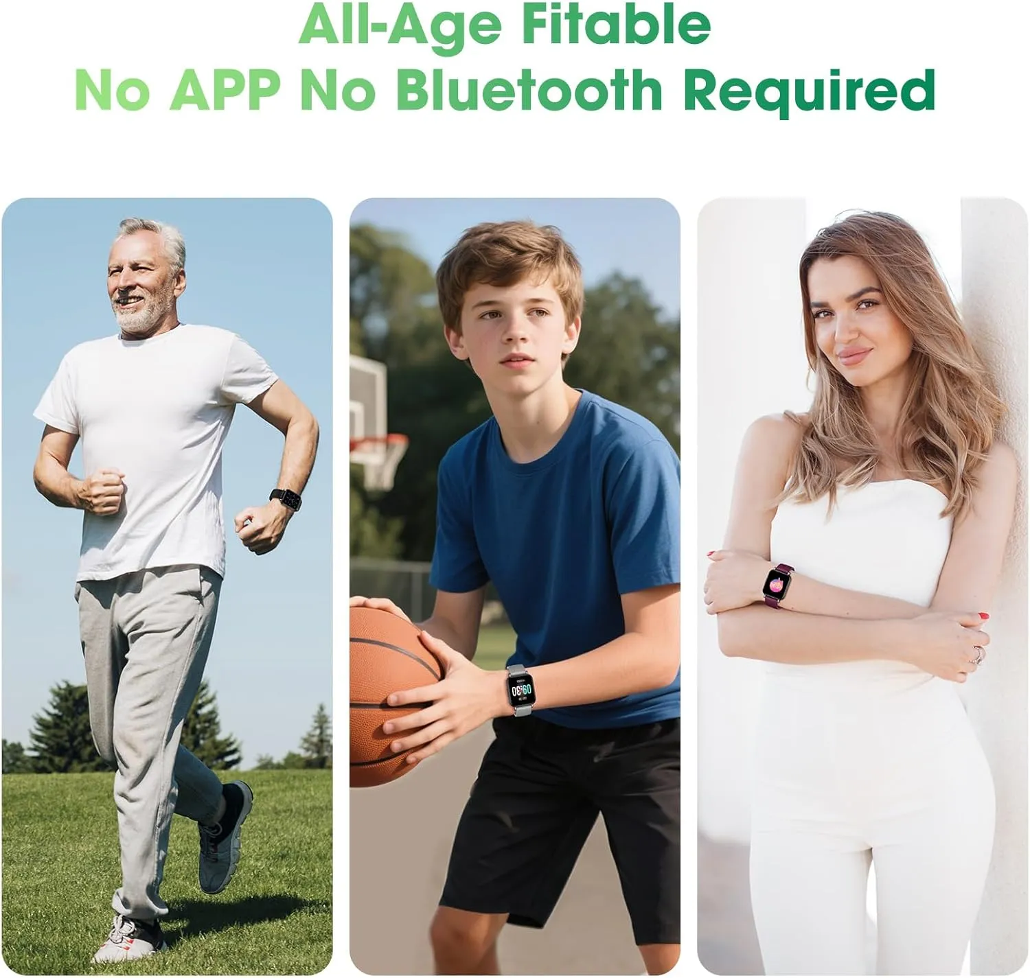 Pedometer Watch Senior Friendly No App/Phone Required, Waterproof Fitness Tracker Watch with Step Counter Calories/Sleep Tracker for Walking Running for Men Women