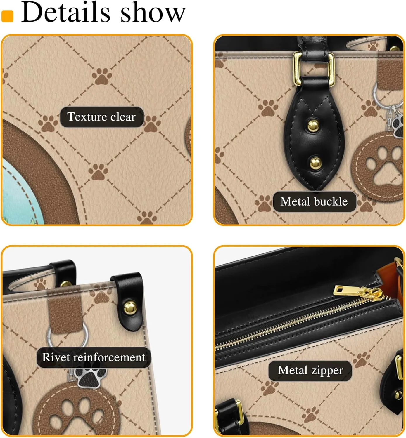 Personalized Newfoundland Dog Handbags, Custom Name Dog Leather Bags, Purses, Shoulder Bag, Gift For Dog Mom Dog Lover