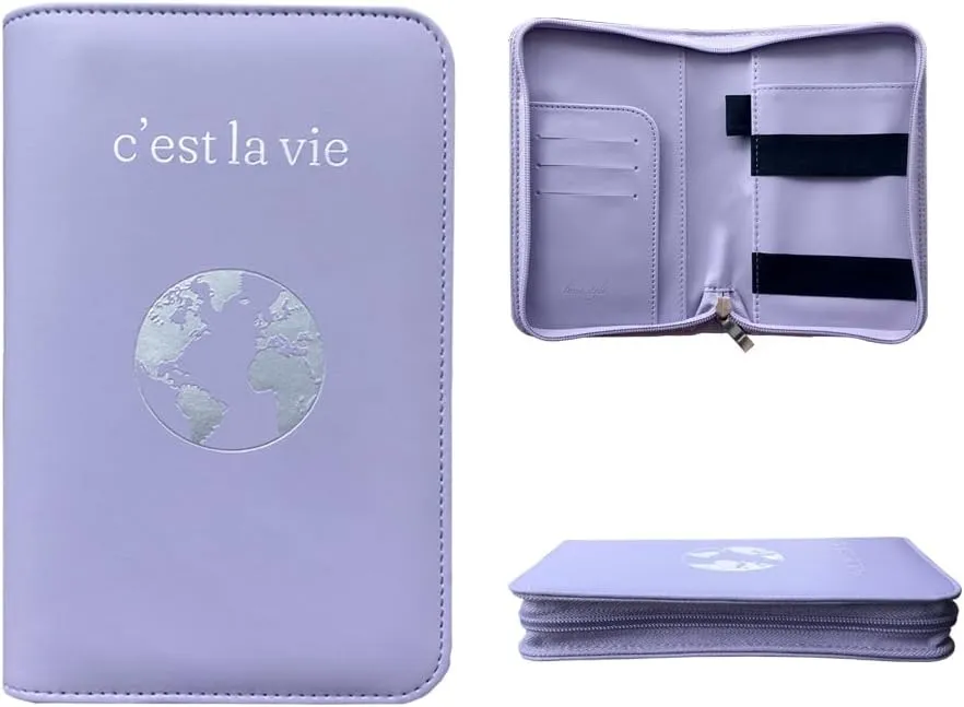 Phone Charging Passport Holder - Travel Wallet with Removable Power Bank holds money, cards, phone, travel docs- RFID Blocking - Compatible with All Phones - Travel Accessories