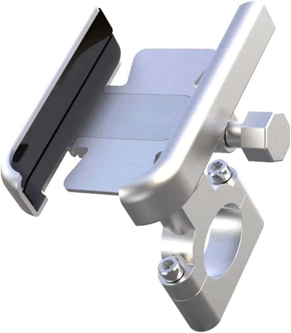 Phone Holder Navigation Bracket Motorcycle for Forza 125 250 300 350 750 GPS Navigator Rearview Mirror Handlebar Bracket Accessories Motorcycle Mobile Phone Holder(H Sliver)