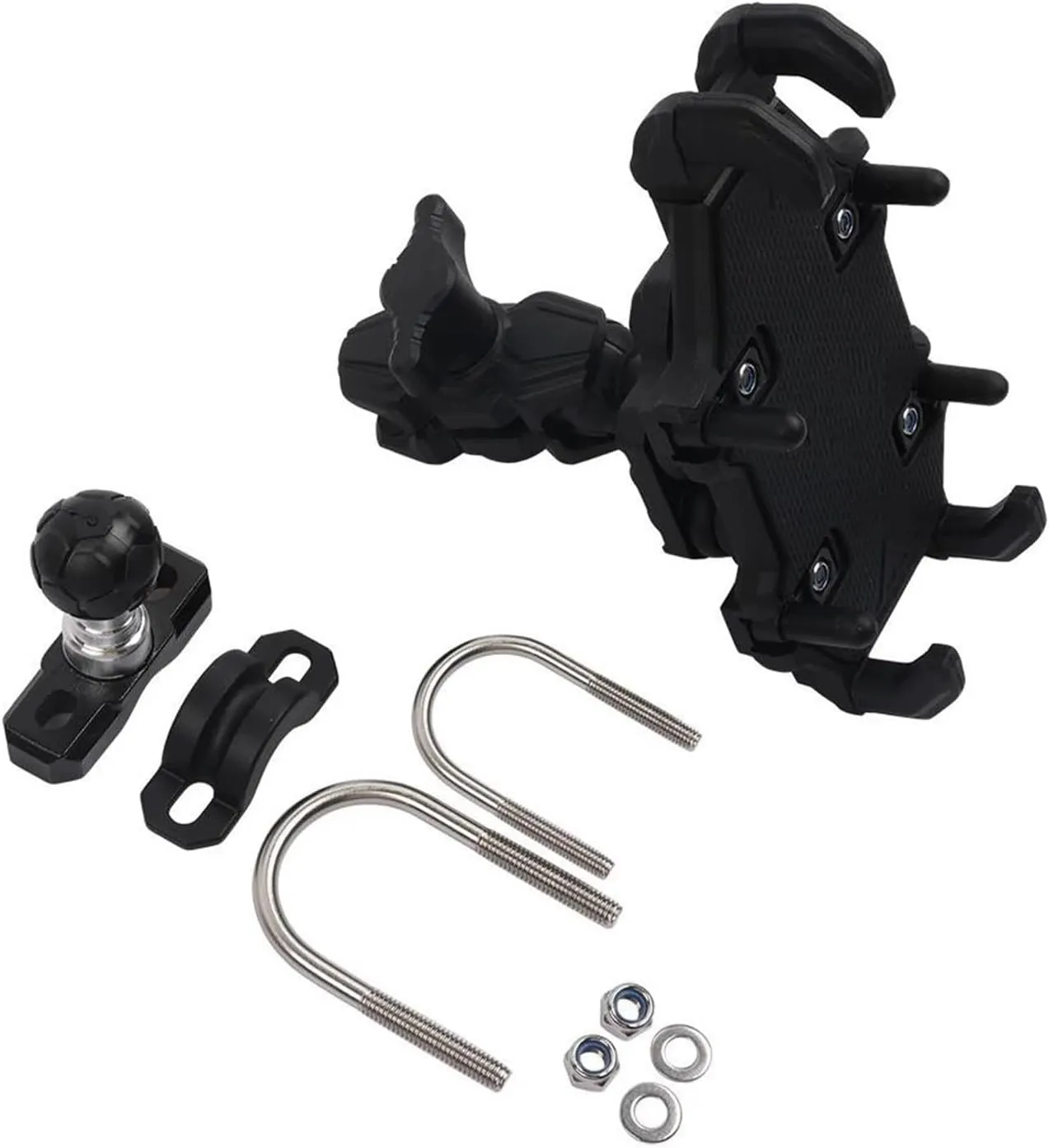 Phone Holder Navigation Bracket Motorcycle for LONCIN for VOGE 300 for Rally for RALLY300 300 for Rally 300 for GY 2022 2023 Motorcycle Phone GPS Navigation Plate Bracket Holder Adapter(B)