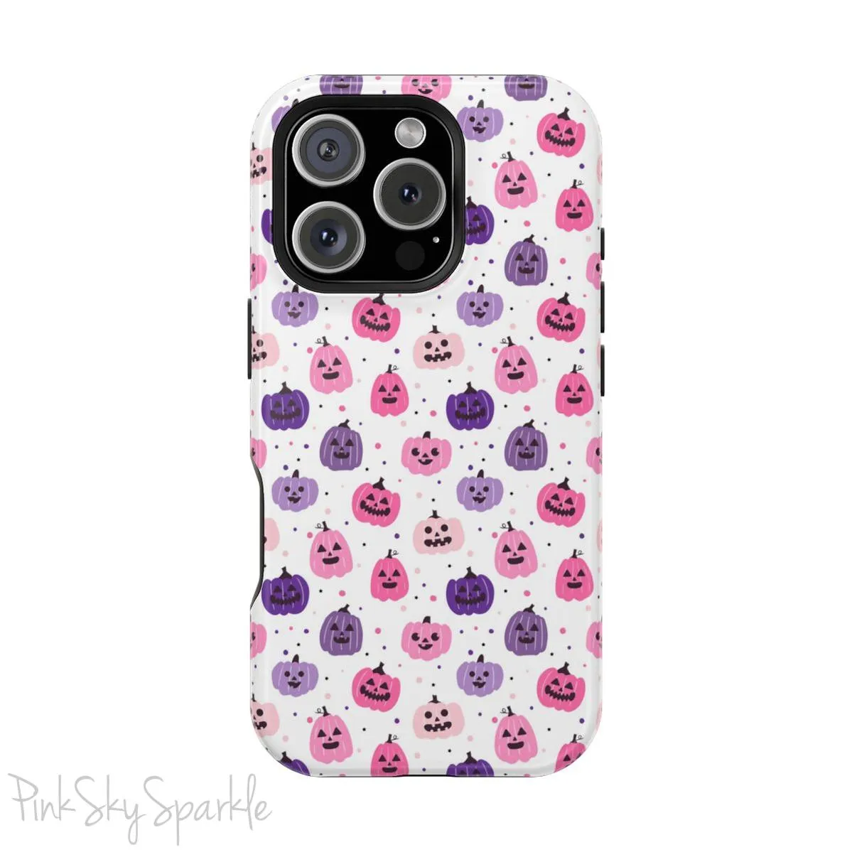 Pink and Purple Pumpkin Patch Magnetic iPhone Case