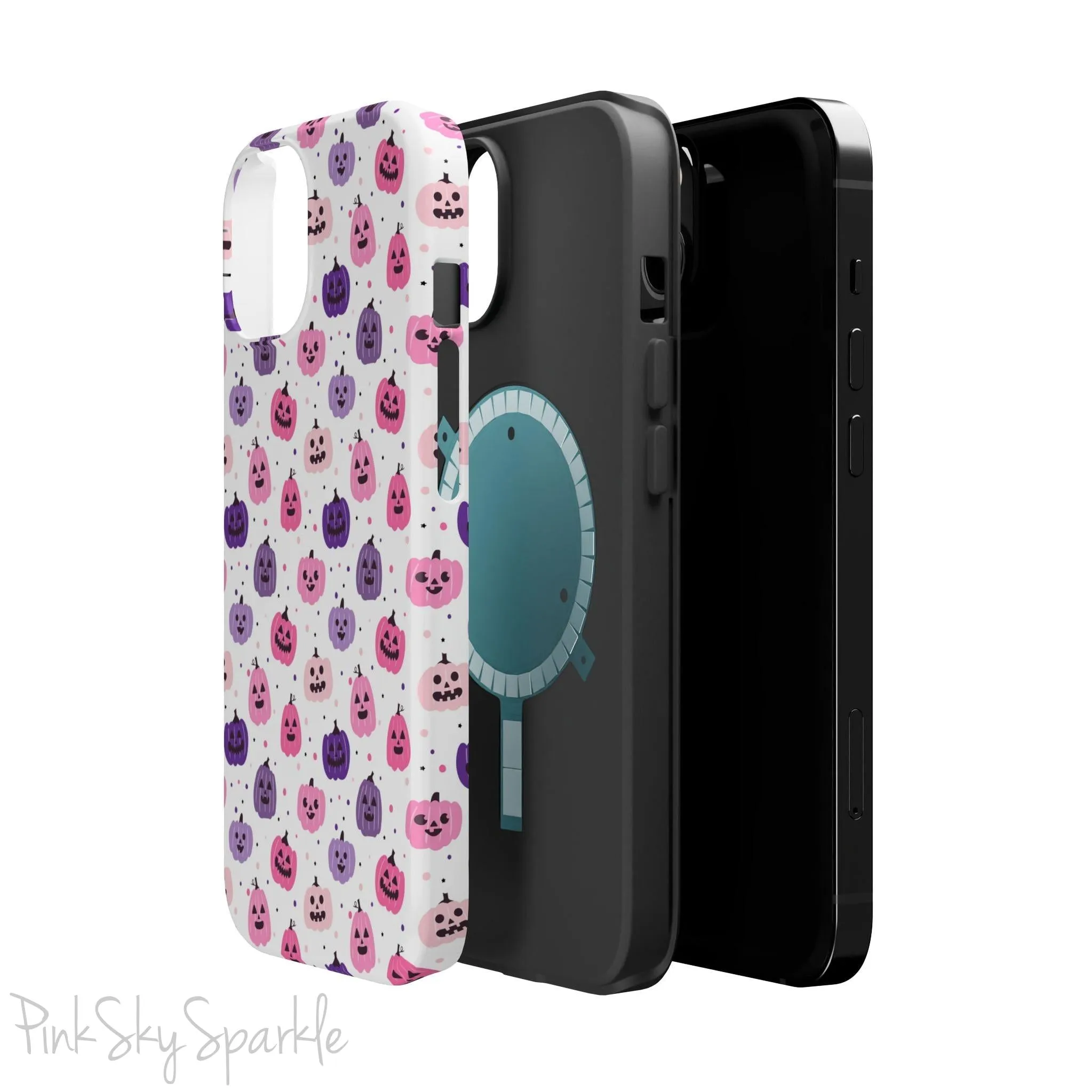 Pink and Purple Pumpkin Patch Magnetic iPhone Case