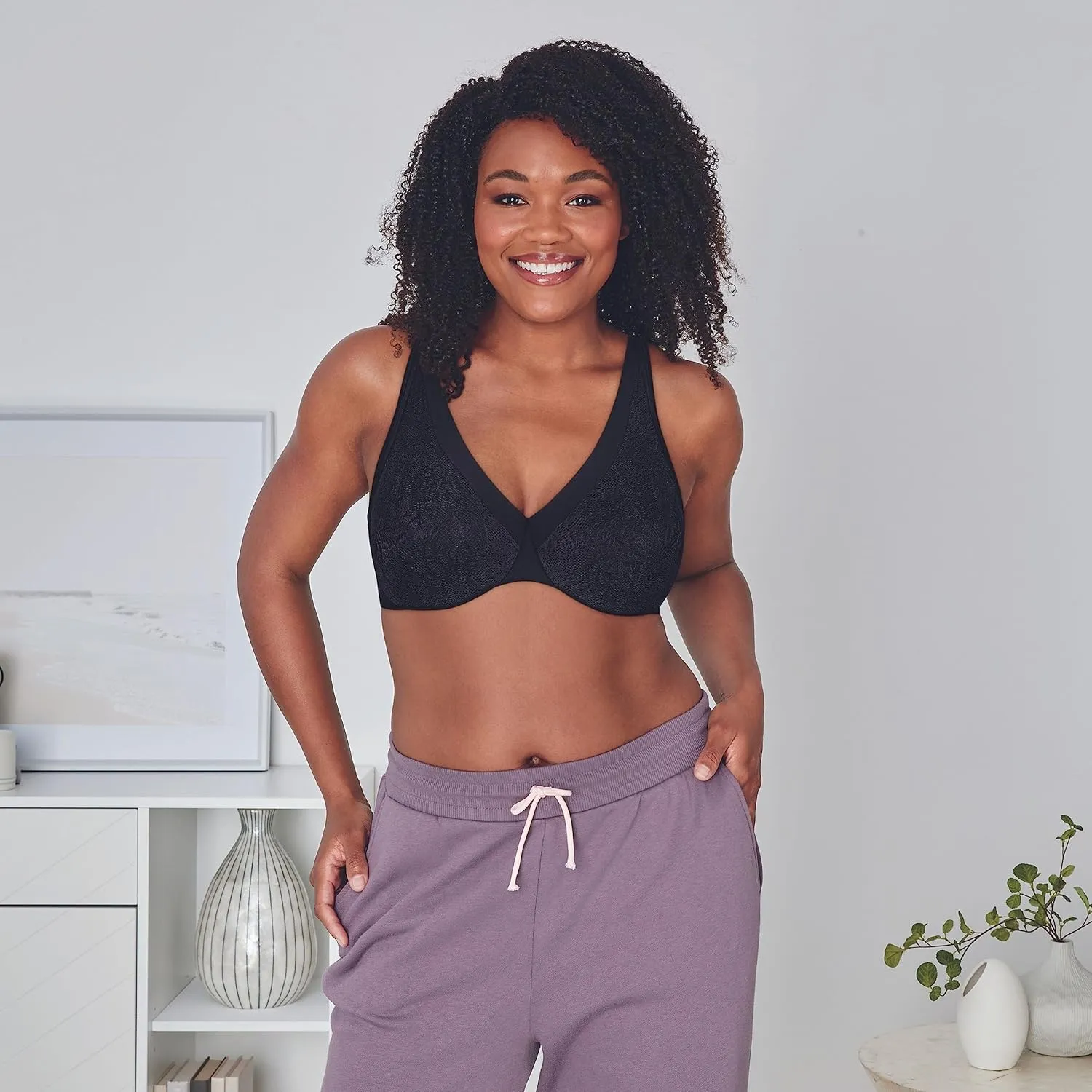 Playtex Women's Secrets Underwire Bra 4833, Ultra-Soft No-Poke, Back Smoothing Bra