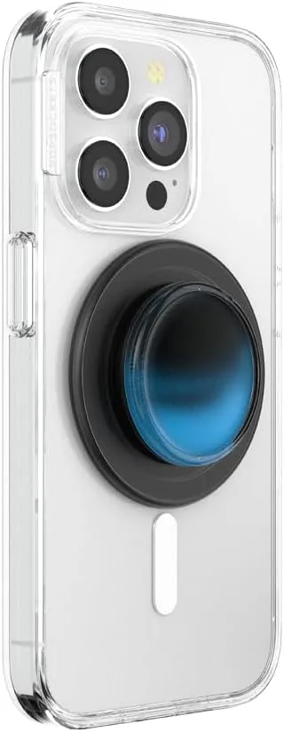 PopSockets Phone Grip Compatible with MagSafe, Phone Holder, Wireless Charging Compatible - Tidepool Night Tide