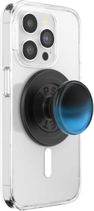 PopSockets Phone Grip Compatible with MagSafe, Phone Holder, Wireless Charging Compatible - Tidepool Night Tide