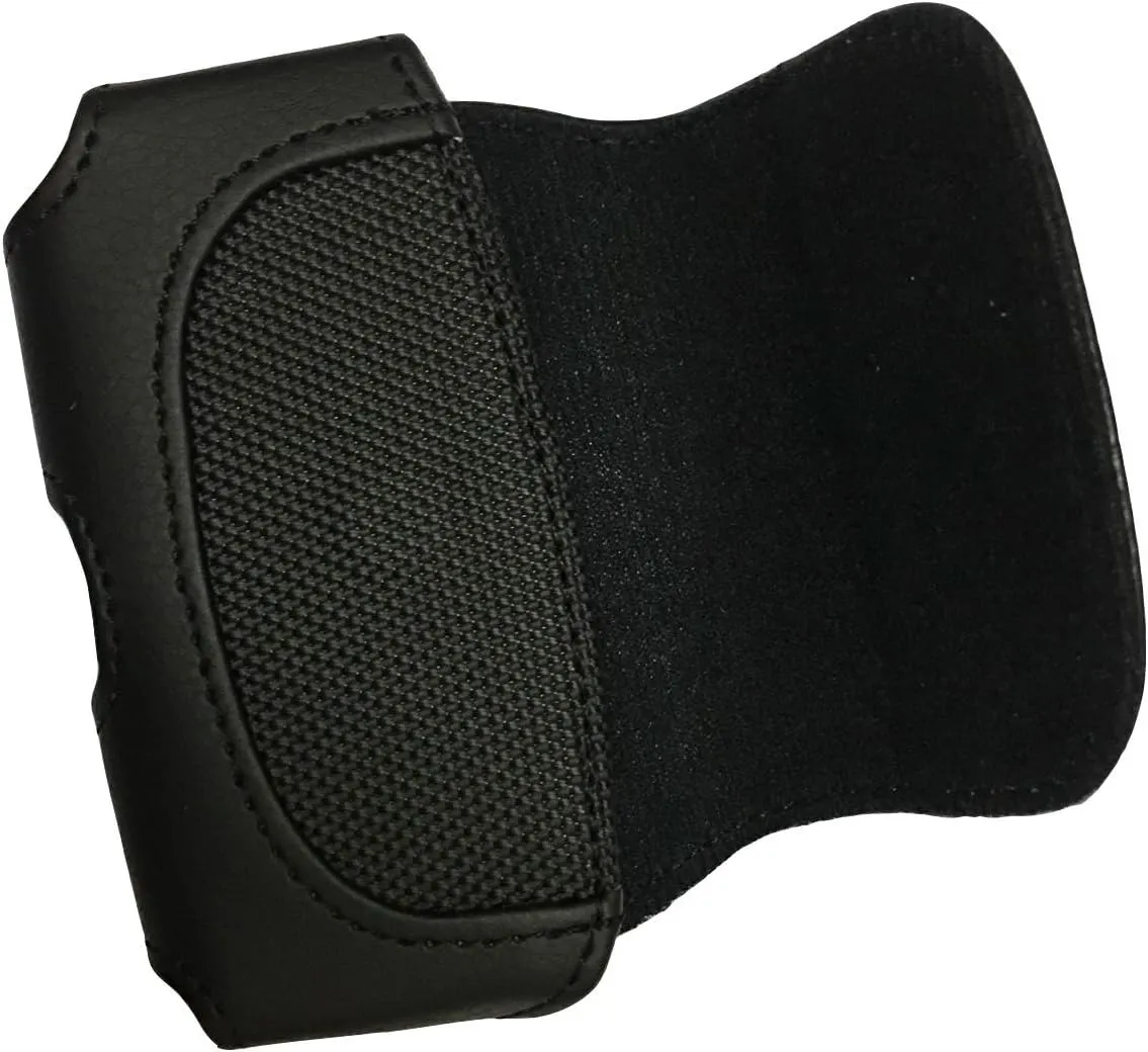 Premium Classic Style Pouch case with Belt Clip for Medtronic - MiniMed Paradigm Veo 754/554 Insulin Pump (Horizontal/Black/2)