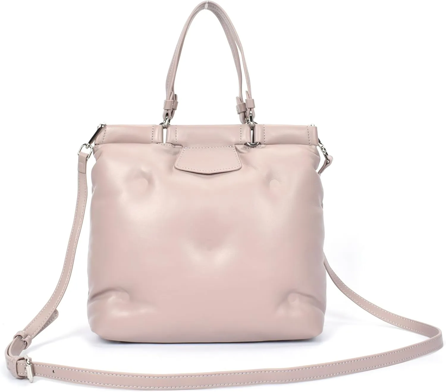 Premium Italian Leather Crossbody Bag for Women – 100% Genuine Leather Handbag. Shoulder Bag with Detachable Strap