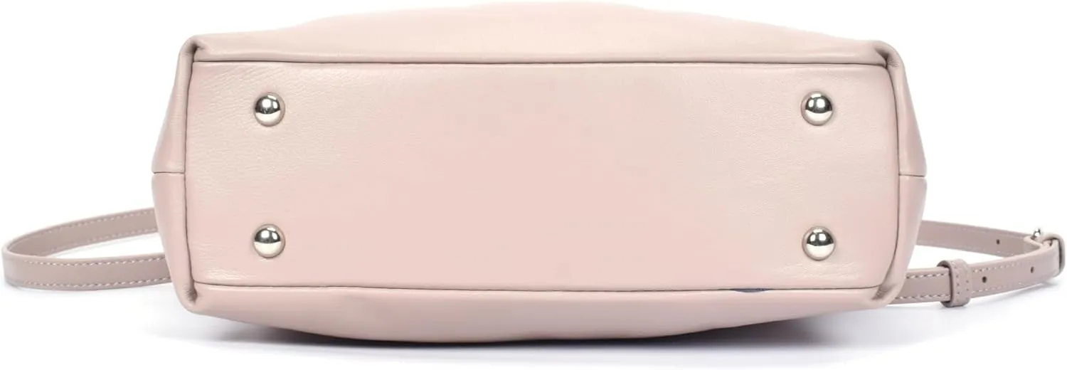 Premium Italian Leather Crossbody Bag for Women – 100% Genuine Leather Handbag. Shoulder Bag with Detachable Strap