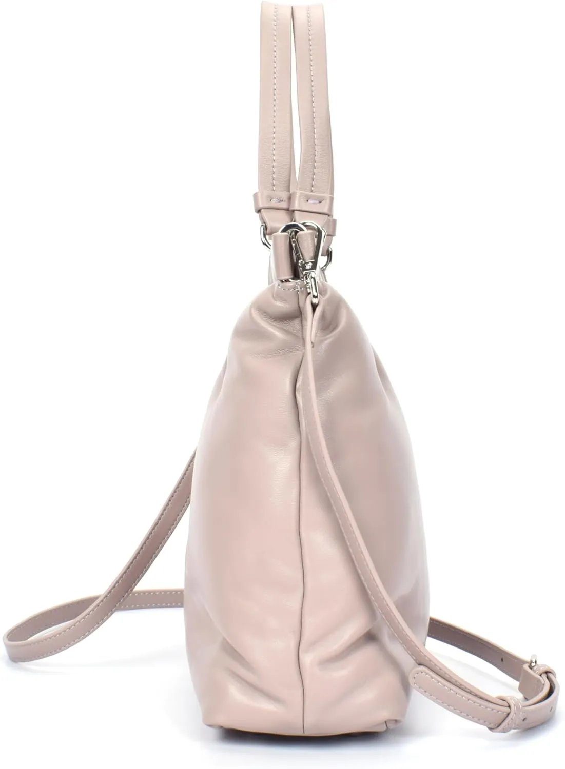 Premium Italian Leather Crossbody Bag for Women – 100% Genuine Leather Handbag. Shoulder Bag with Detachable Strap