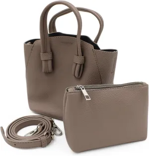 Premium Small Soft Vegan Leather Tote Top Handle Handbag Shoulder Bag Crossbody