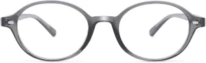 Pro Acme Oval Blue Light Blocking Glasses for Women Men, Vintage Thick Frame Glasses Fake Nerd Lightweight 90s Eyeglasses