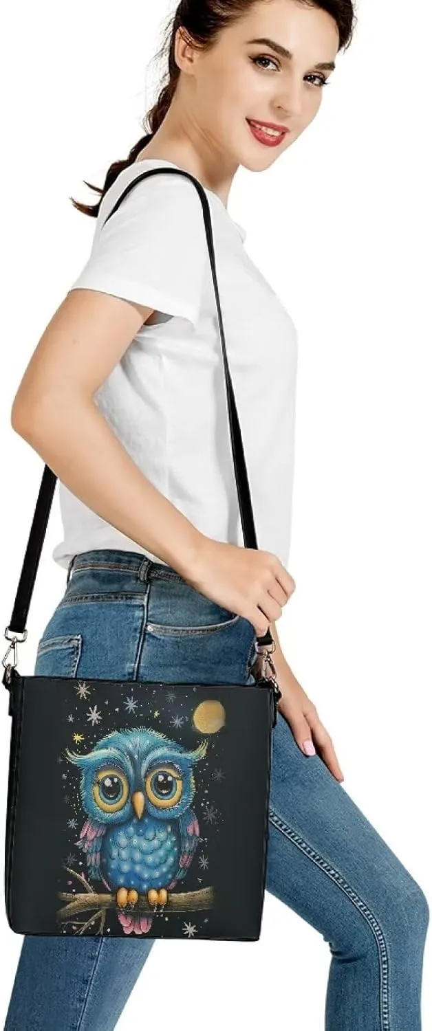 PU Leather Tote Bag Travel Hobo Handbag for Women Leather Crossbody Purse Shoulder Bag with Adjustable Strap