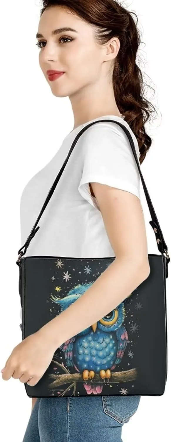 PU Leather Tote Bag Travel Hobo Handbag for Women Leather Crossbody Purse Shoulder Bag with Adjustable Strap