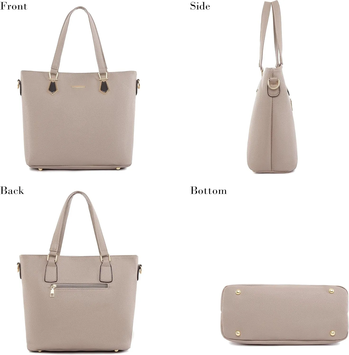 Purses and Handbags for Women Synthetic Leather Tote Crossbody Bags Satchel Purses Set 6pcs