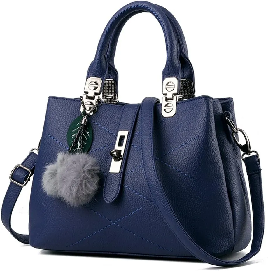 Purses and Handbags for Women Utility Top Handle Satchel Tote Bags with 3 Compartments Ladies Crossbody Bags Medium Size