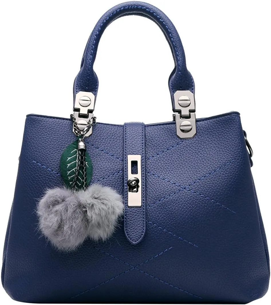 Purses and Handbags for Women Utility Top Handle Satchel Tote Bags with 3 Compartments Ladies Crossbody Bags Medium Size