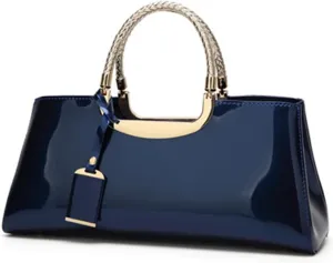 Quality Patent Leather Women Bag Travel Shoulder Bag For Women Tote Leather Handbags For Women