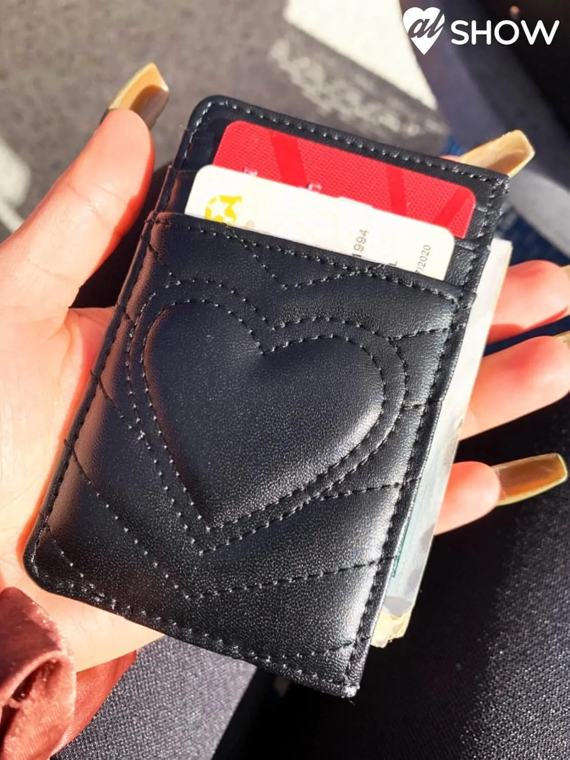 Quilted Leather Card Holder Wallet with RFID Blocking - Gifts for Teenage Girls and Women