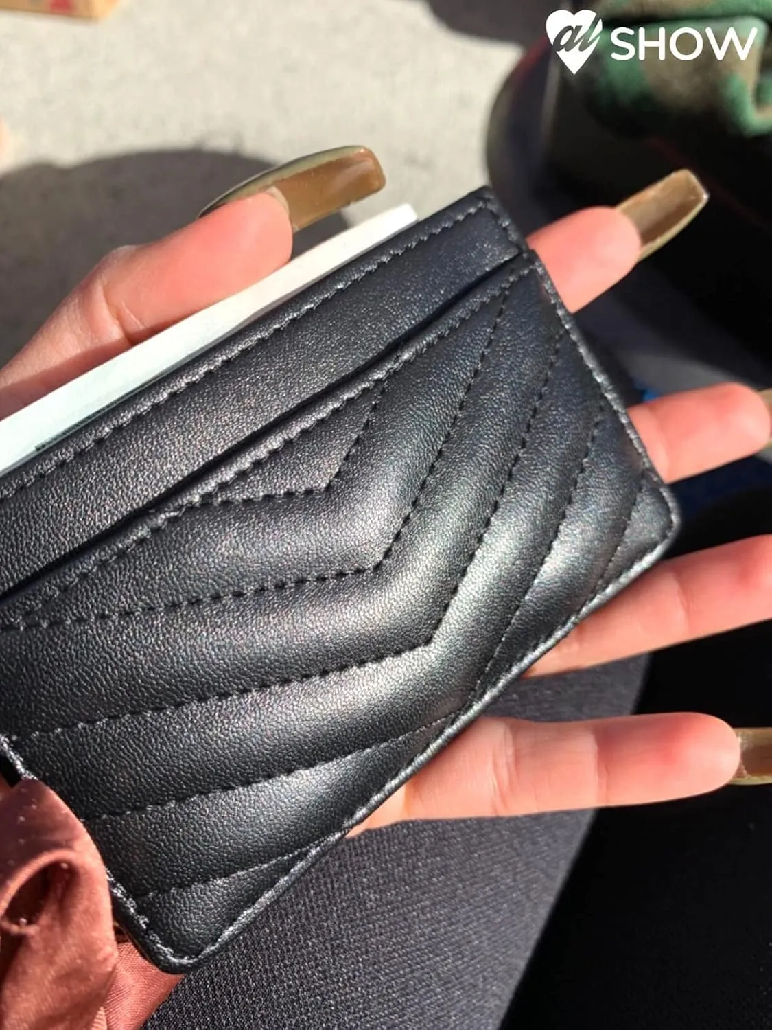 Quilted Leather Card Holder Wallet with RFID Blocking - Gifts for Teenage Girls and Women
