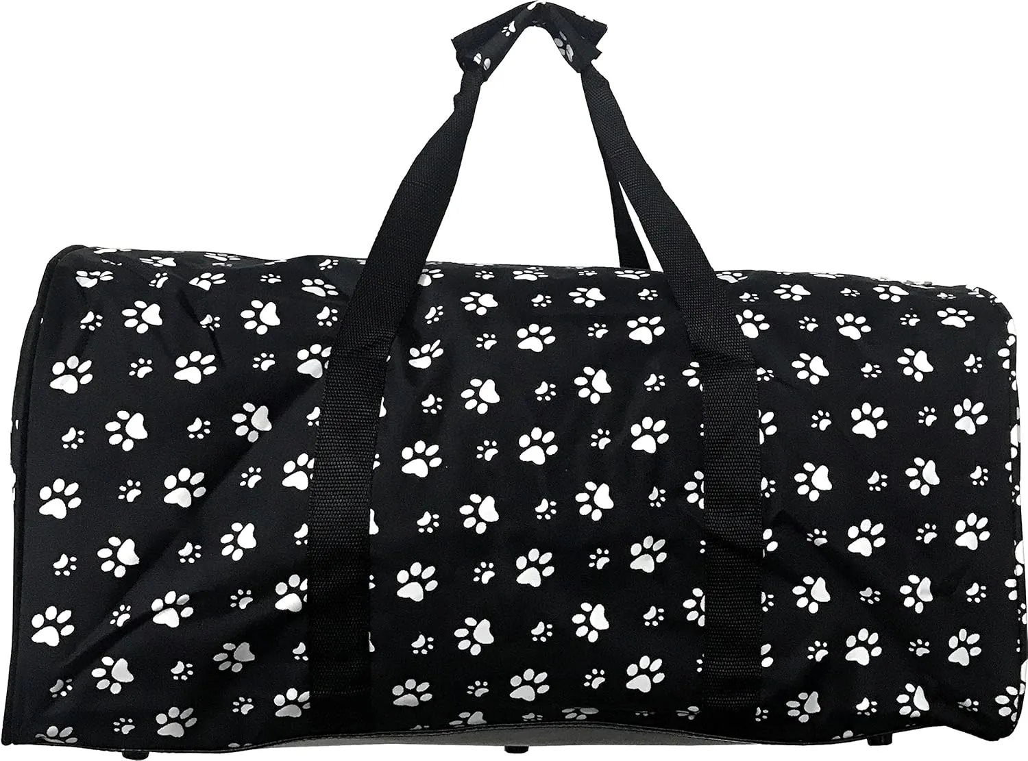 "TOP PACK" 22" Women Fashion Print Duffel Bag (Paw-Black)