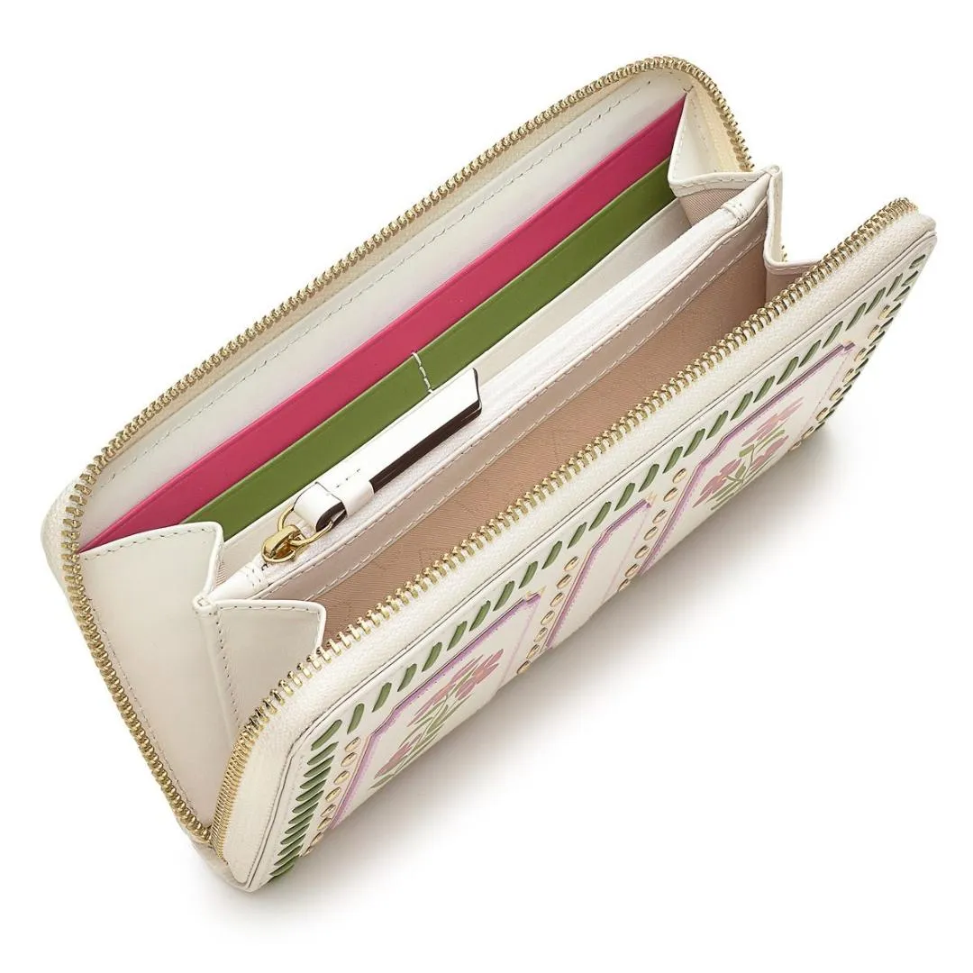 Radley Carousel Large Zip Around Matinee Purse - Chalk