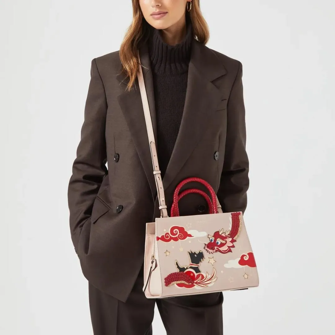 Radley Lunar New Year Medium Ziptop Multiway Bag - Prairie Pink
