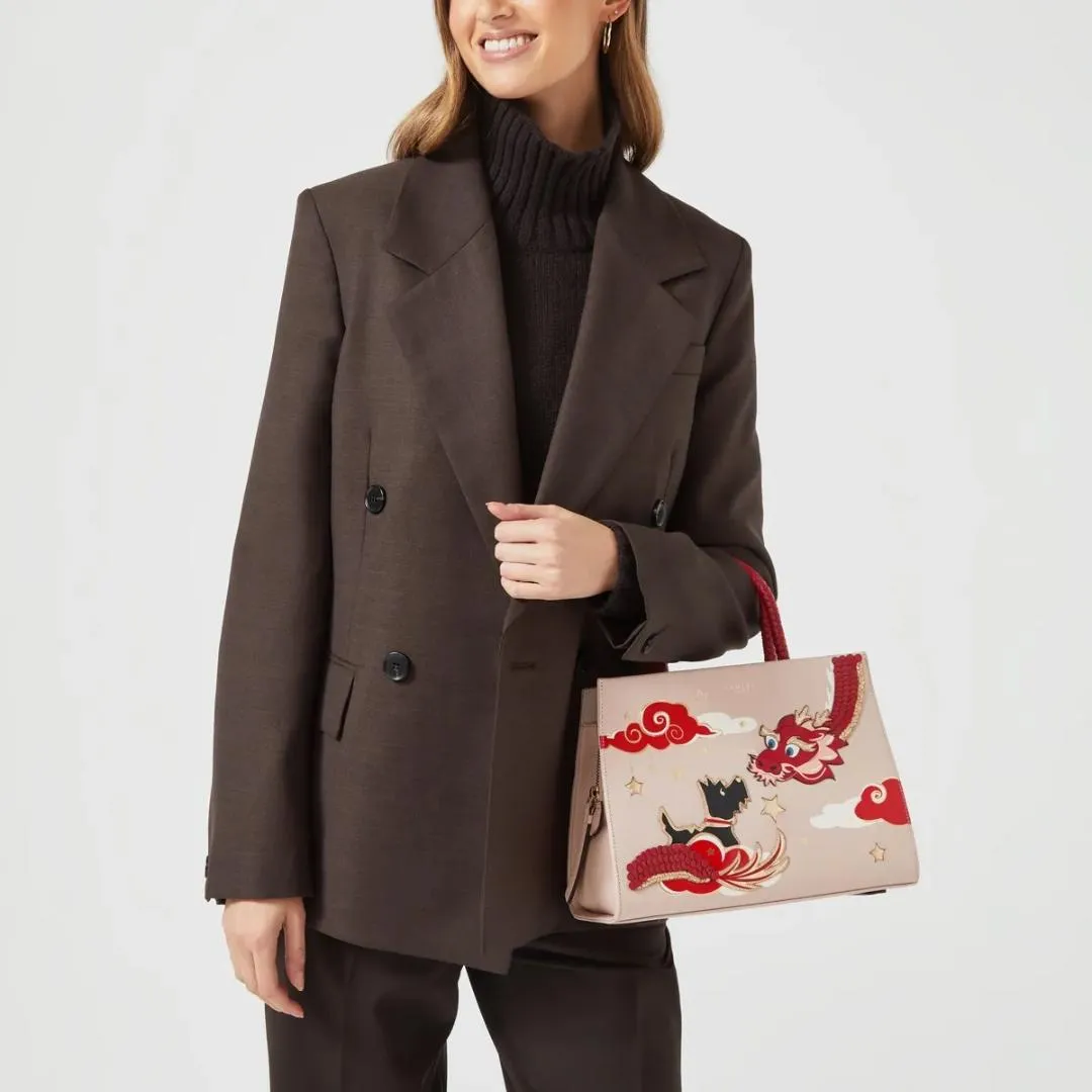 Radley Lunar New Year Medium Ziptop Multiway Bag - Prairie Pink