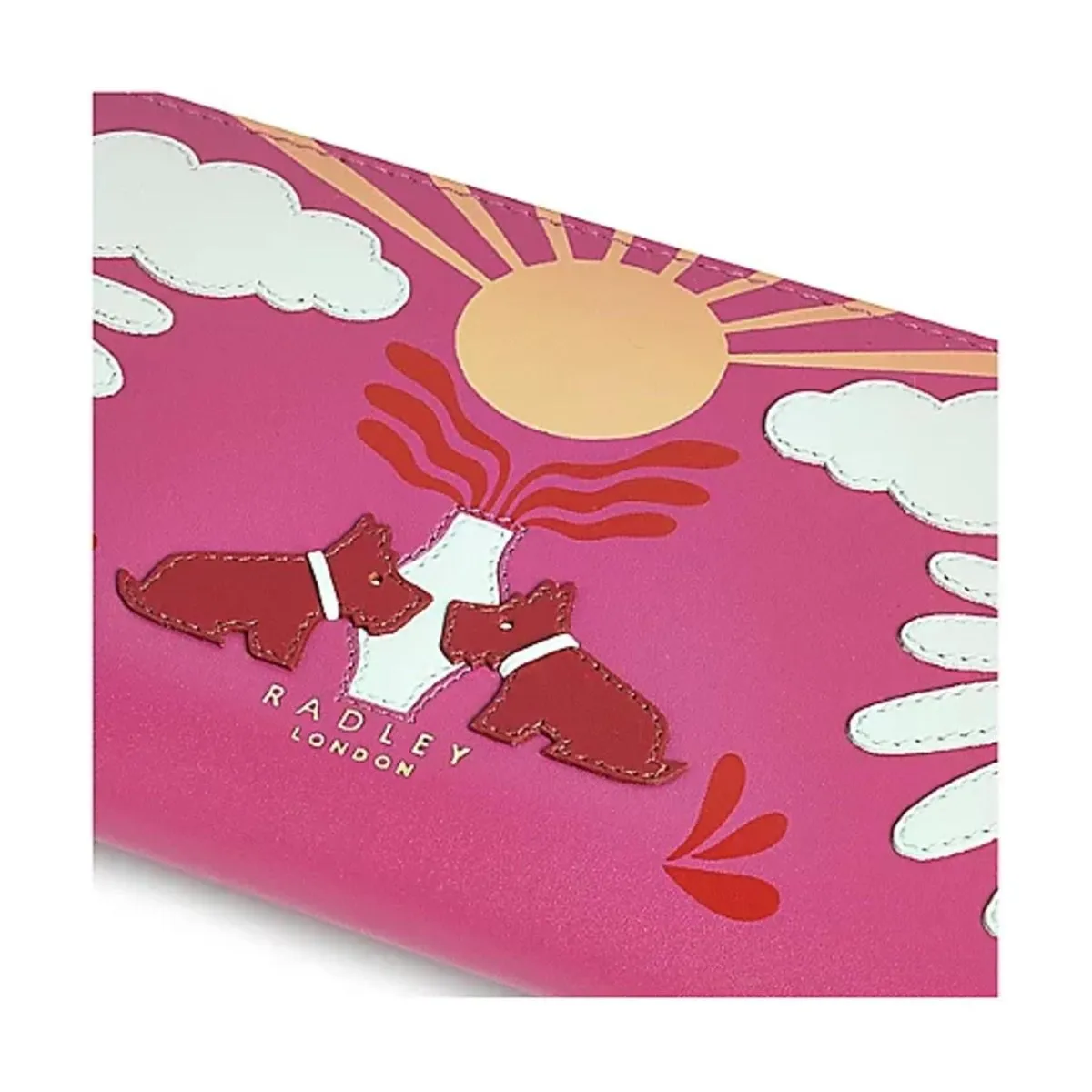 Radley Rising Sun Large Zip Around Matinee Purse - Coulis