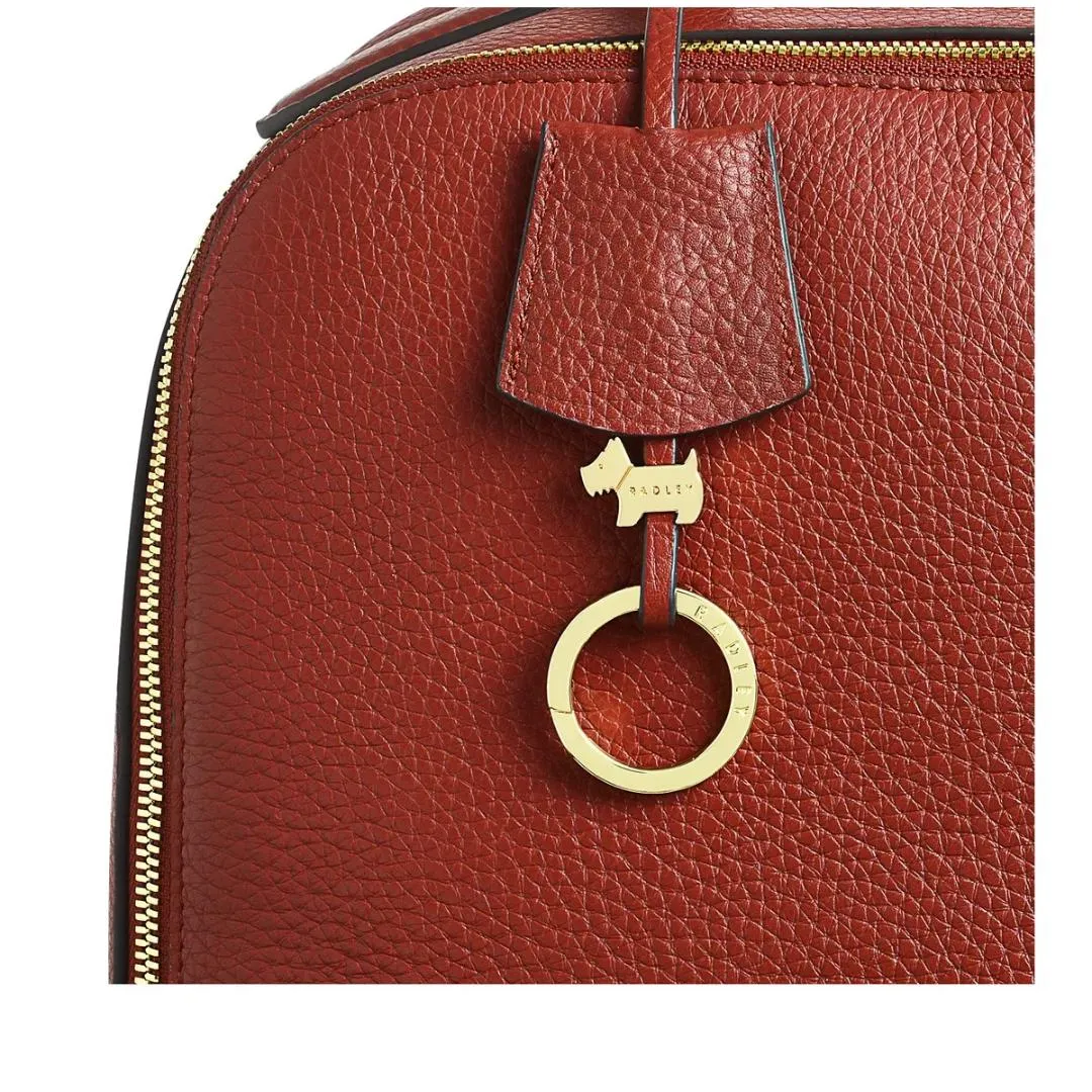 Radley Wood Street 2.0 Medium Ziptop Backpack - Rust