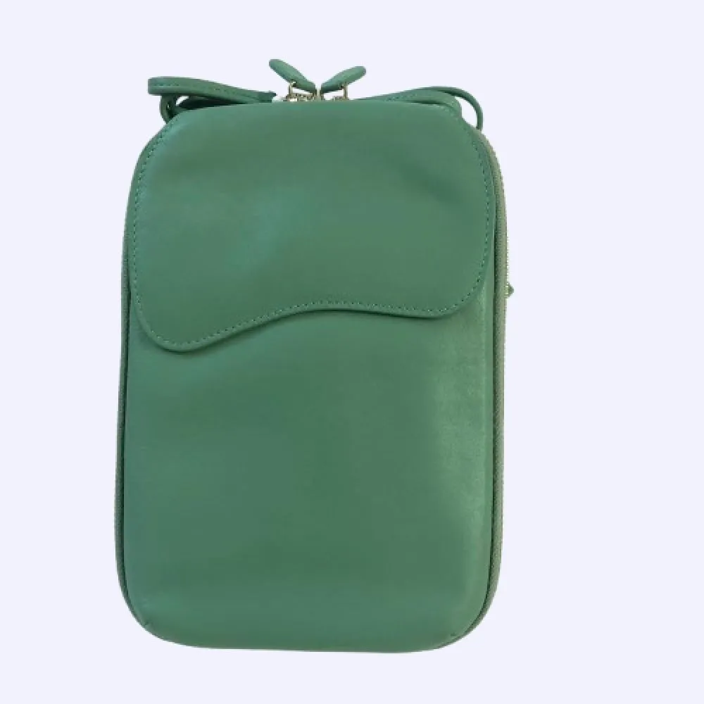 REAL LEATHER CROSSBODY HANDBAG FOR WOMEN,SMALL SIZE PHONE BAGS WITH MAGNETIC LOCK,ZIPPER CLOSURE