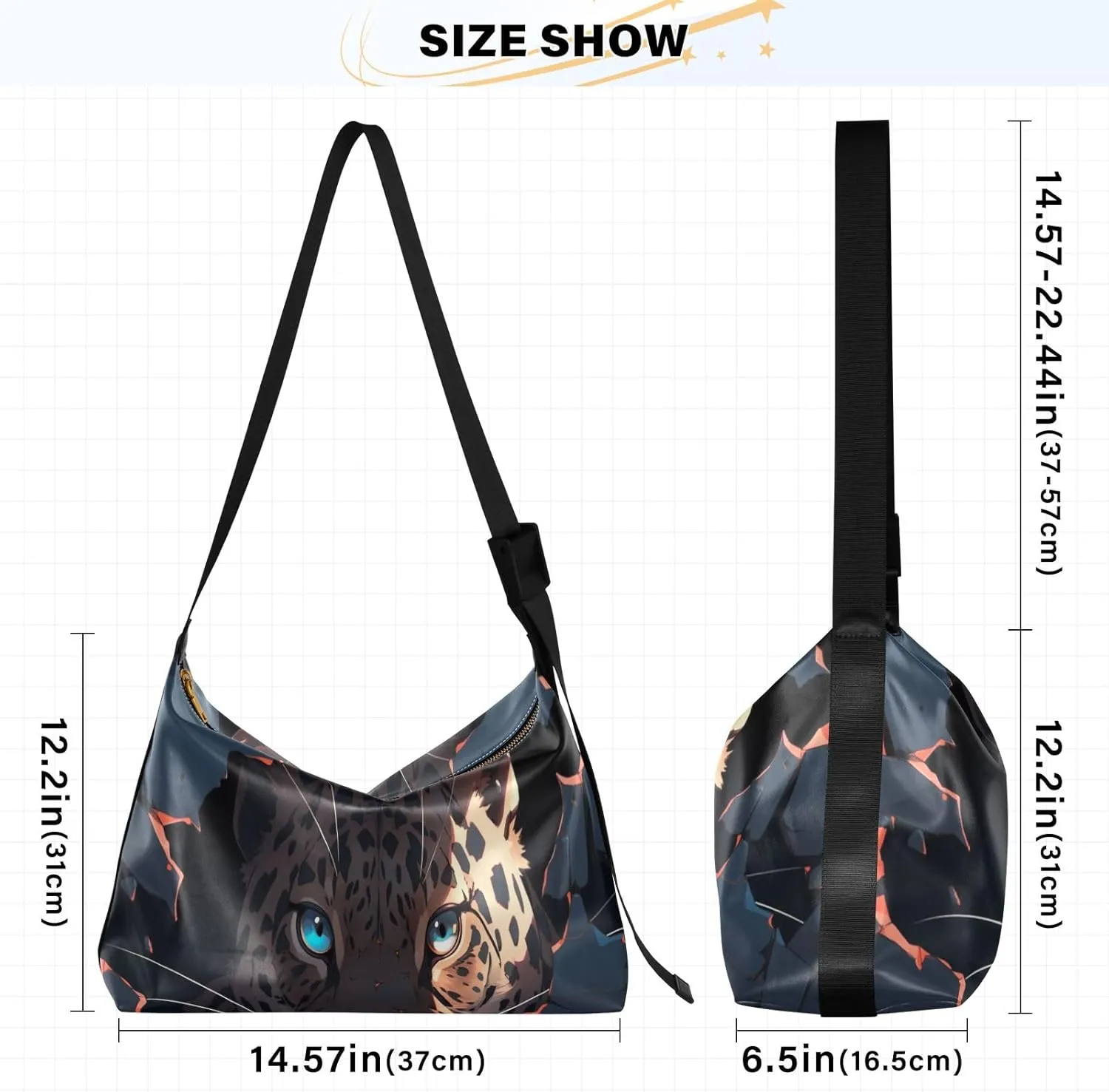 Red Crabs Corals Shells Shoulder Bag, Leather Hobo Handbags for Women, Vegan Leather Bag