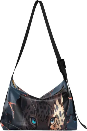 Red Crabs Corals Shells Shoulder Bag, Leather Hobo Handbags for Women, Vegan Leather Bag